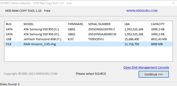RawHddCopy tool
